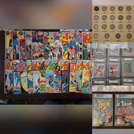 MaxSold Auction: This online auction features comics, Magic: the Gathering cards, sports trading cards, coins, graphic novels, Star Wars cards, carded Hot Wheels, and more!